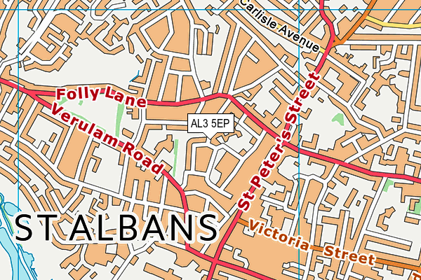 AL3 5EP map - OS VectorMap District (Ordnance Survey)
