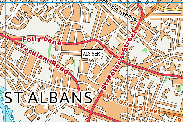 AL3 5ER map - OS VectorMap District (Ordnance Survey)