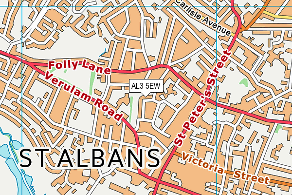 AL3 5EW map - OS VectorMap District (Ordnance Survey)