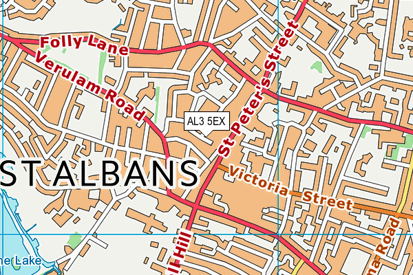 AL3 5EX map - OS VectorMap District (Ordnance Survey)