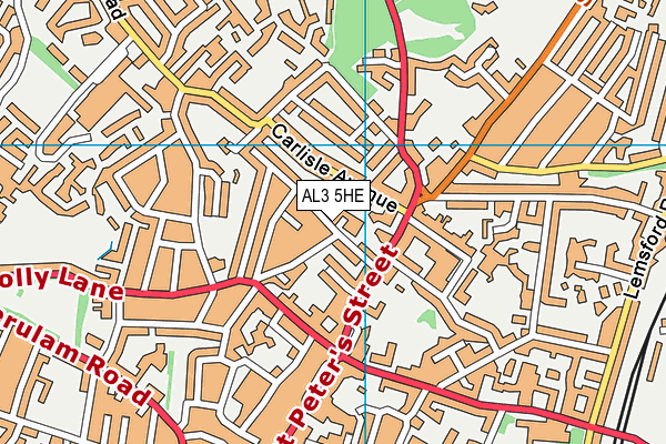 AL3 5HE map - OS VectorMap District (Ordnance Survey)