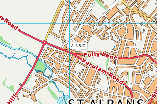 AL3 5JQ map - OS VectorMap District (Ordnance Survey)