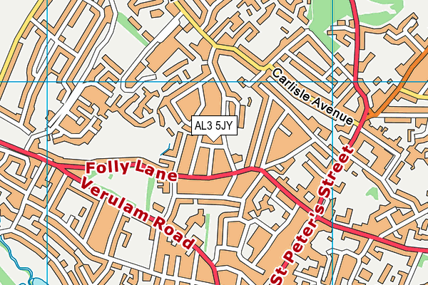 AL3 5JY map - OS VectorMap District (Ordnance Survey)