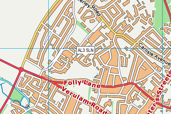 AL3 5LN map - OS VectorMap District (Ordnance Survey)