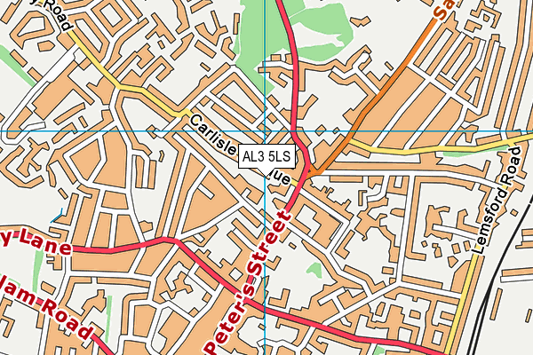 AL3 5LS map - OS VectorMap District (Ordnance Survey)