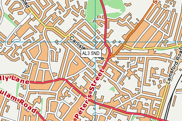 AL3 5ND map - OS VectorMap District (Ordnance Survey)