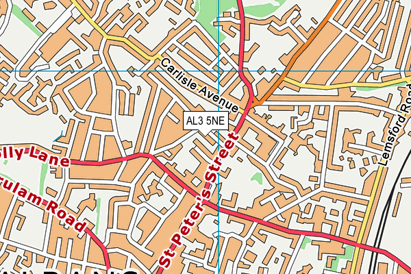 AL3 5NE map - OS VectorMap District (Ordnance Survey)