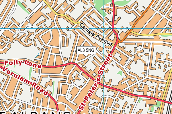 AL3 5NG map - OS VectorMap District (Ordnance Survey)