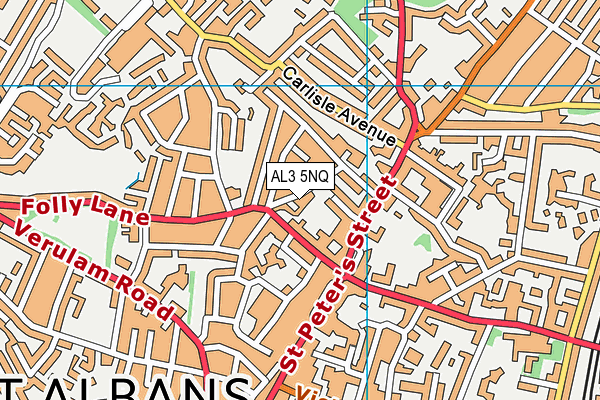 AL3 5NQ map - OS VectorMap District (Ordnance Survey)