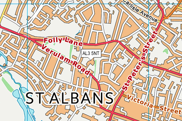 AL3 5NT map - OS VectorMap District (Ordnance Survey)