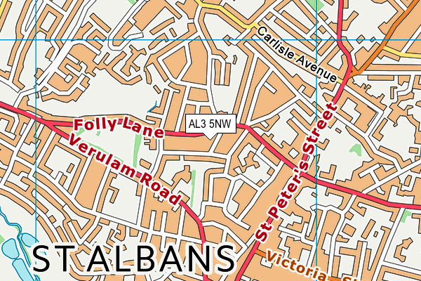 AL3 5NW map - OS VectorMap District (Ordnance Survey)