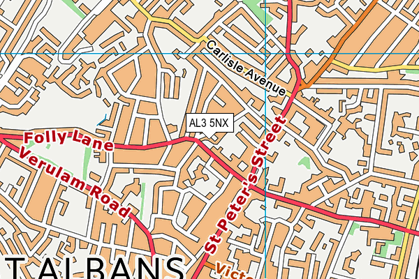 AL3 5NX map - OS VectorMap District (Ordnance Survey)