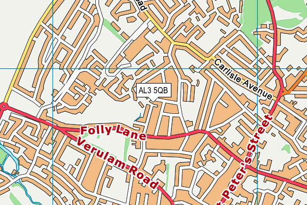 AL3 5QB map - OS VectorMap District (Ordnance Survey)