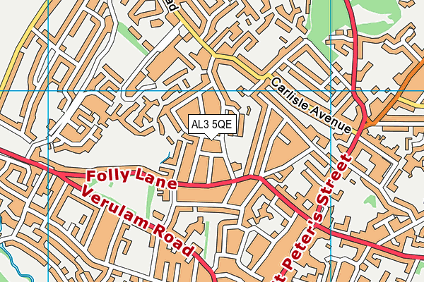 AL3 5QE map - OS VectorMap District (Ordnance Survey)