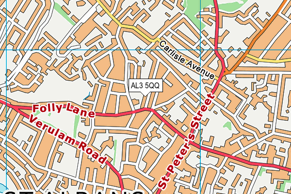 AL3 5QQ map - OS VectorMap District (Ordnance Survey)