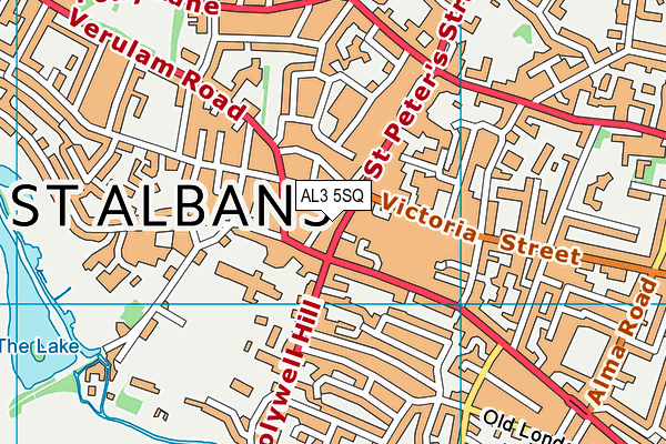 AL3 5SQ map - OS VectorMap District (Ordnance Survey)