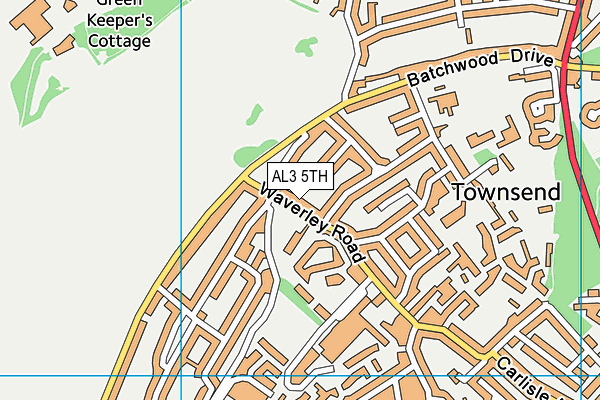 AL3 5TH map - OS VectorMap District (Ordnance Survey)