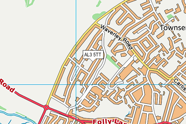 AL3 5TT map - OS VectorMap District (Ordnance Survey)