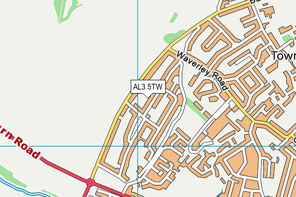 AL3 5TW map - OS VectorMap District (Ordnance Survey)