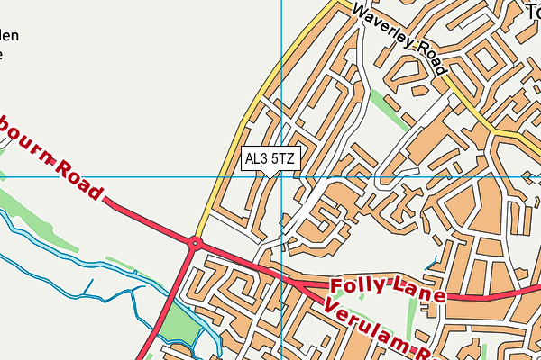 AL3 5TZ map - OS VectorMap District (Ordnance Survey)