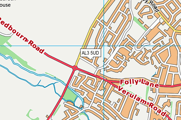 AL3 5UD map - OS VectorMap District (Ordnance Survey)