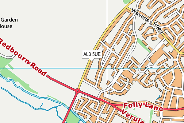 AL3 5UE map - OS VectorMap District (Ordnance Survey)