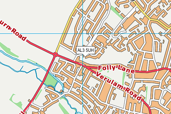 AL3 5UH map - OS VectorMap District (Ordnance Survey)