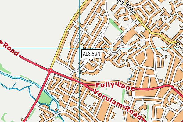 AL3 5UN map - OS VectorMap District (Ordnance Survey)