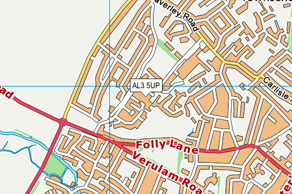 AL3 5UP map - OS VectorMap District (Ordnance Survey)