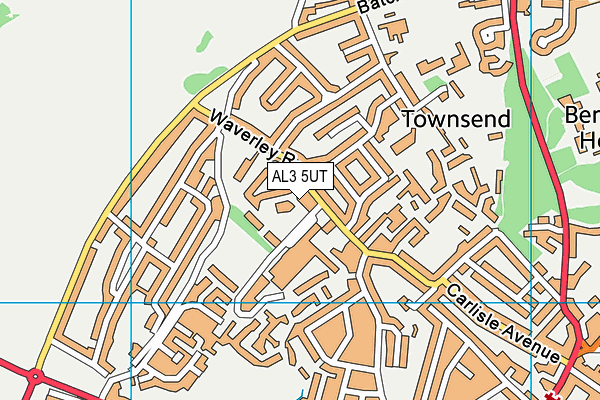 AL3 5UT map - OS VectorMap District (Ordnance Survey)