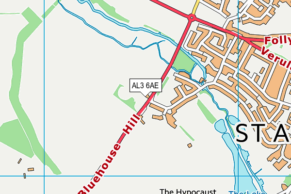 AL3 6AE map - OS VectorMap District (Ordnance Survey)