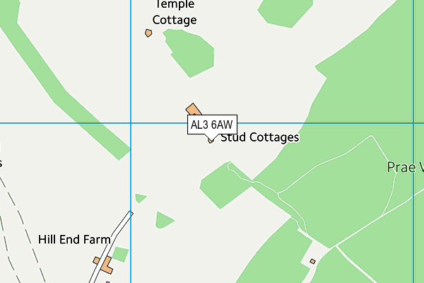 AL3 6AW map - OS VectorMap District (Ordnance Survey)