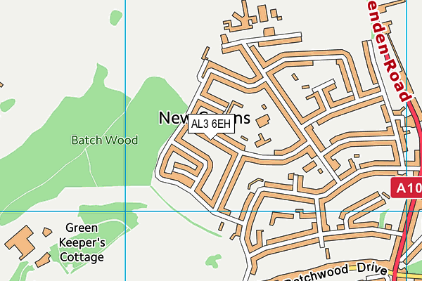AL3 6EH map - OS VectorMap District (Ordnance Survey)