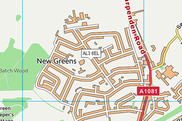 AL3 6EL map - OS VectorMap District (Ordnance Survey)