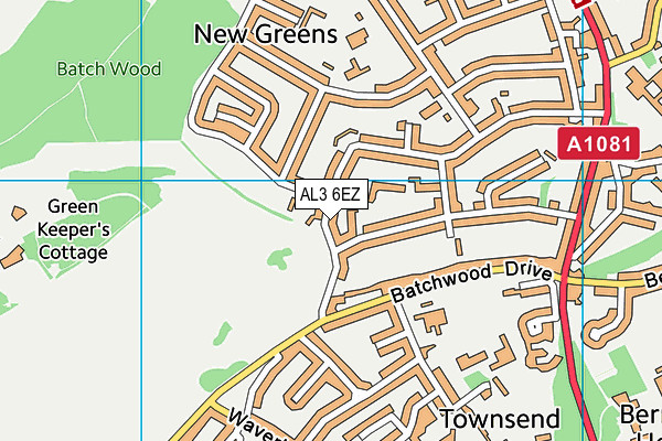 AL3 6EZ map - OS VectorMap District (Ordnance Survey)