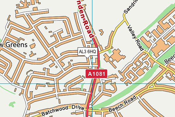 AL3 6HQ map - OS VectorMap District (Ordnance Survey)