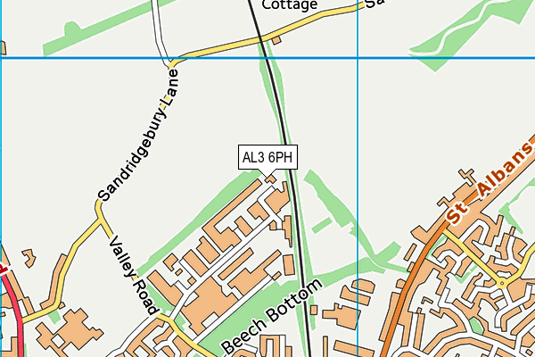 AL3 6PH map - OS VectorMap District (Ordnance Survey)
