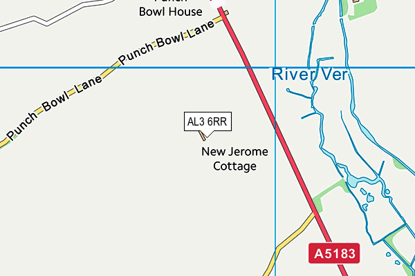 AL3 6RR map - OS VectorMap District (Ordnance Survey)