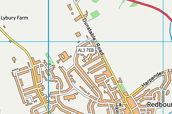 AL3 7EB map - OS VectorMap District (Ordnance Survey)