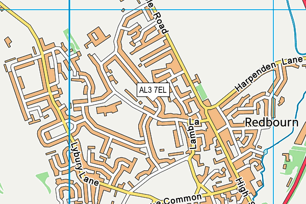 AL3 7EL map - OS VectorMap District (Ordnance Survey)