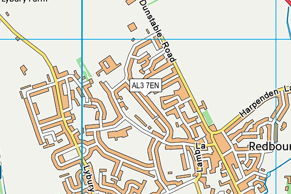 AL3 7EN map - OS VectorMap District (Ordnance Survey)