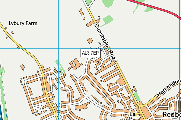 AL3 7EP map - OS VectorMap District (Ordnance Survey)