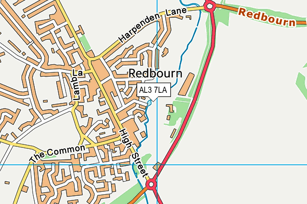 AL3 7LA map - OS VectorMap District (Ordnance Survey)