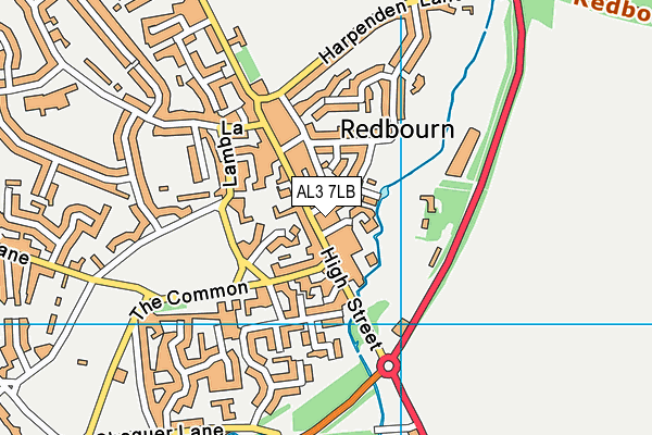 AL3 7LB map - OS VectorMap District (Ordnance Survey)