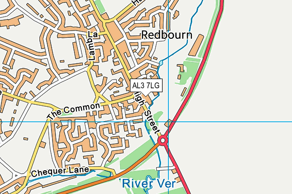AL3 7LG map - OS VectorMap District (Ordnance Survey)