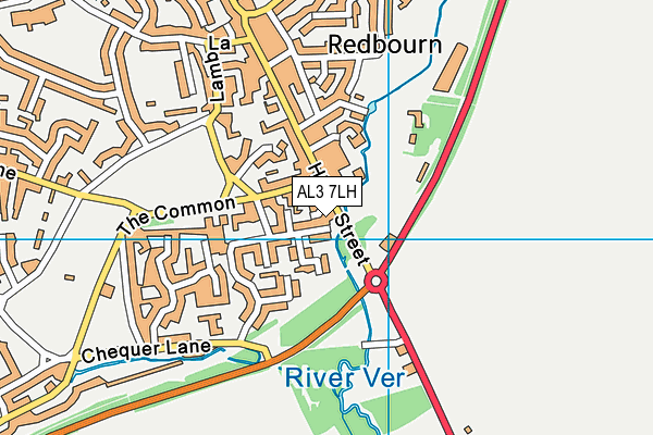 AL3 7LH map - OS VectorMap District (Ordnance Survey)
