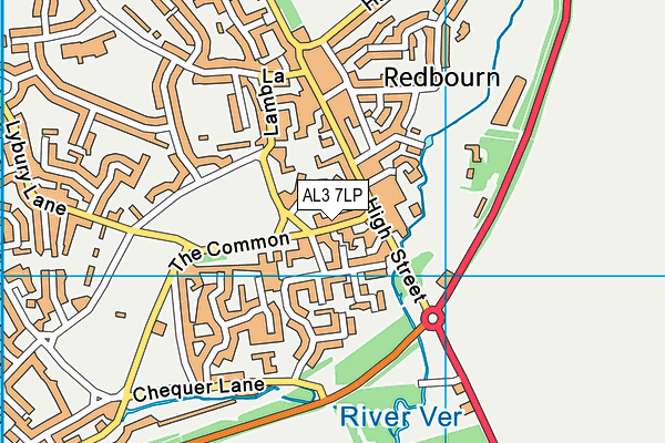 AL3 7LP map - OS VectorMap District (Ordnance Survey)