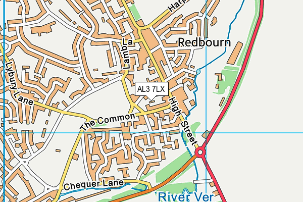 AL3 7LX map - OS VectorMap District (Ordnance Survey)