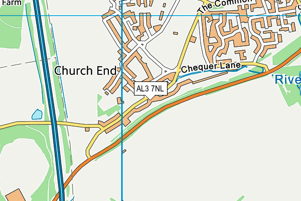 AL3 7NL map - OS VectorMap District (Ordnance Survey)