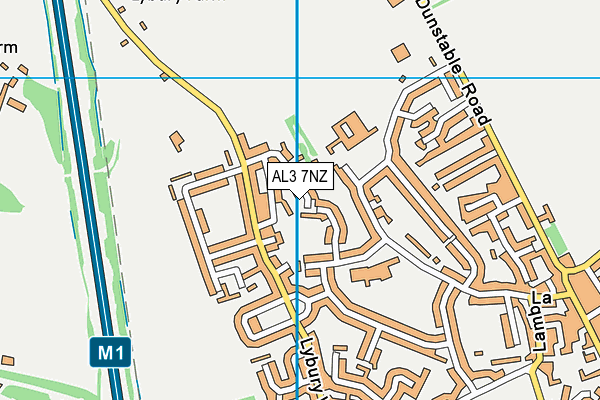 AL3 7NZ map - OS VectorMap District (Ordnance Survey)